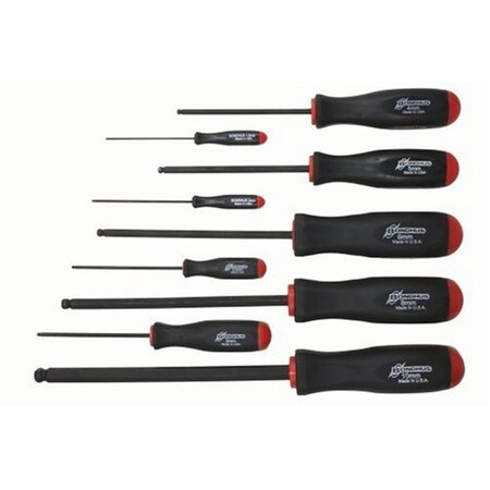 Bondhus Metric Prohold Ball End Screwdriver Set With Proguard (9-Piece) 74699